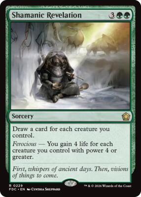 Shamanic Revelation card from Commander: Foundations