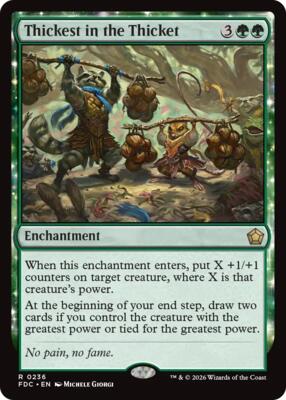 Thickest in the Thicket card from Commander: Foundations