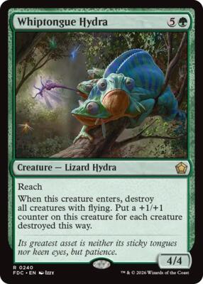 Whiptongue Hydra card from Commander: Foundations