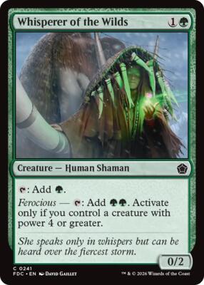 Whisperer of the Wilds card from Commander: Foundations