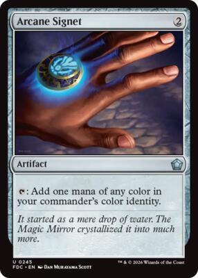 Arcane Signet (0245) card from Commander: Foundations