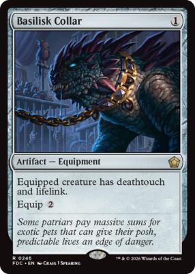Basilisk Collar card from Commander: Foundations