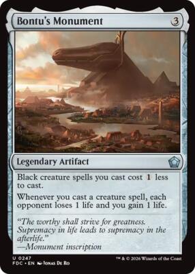 Bontu's Monument card from Commander: Foundations