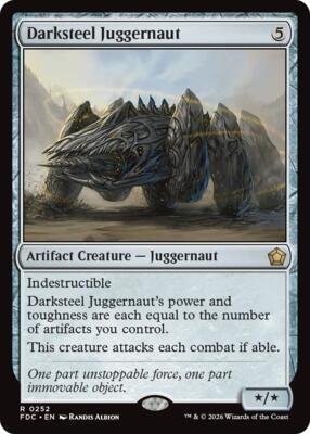 Darksteel Juggernaut card from Commander: Foundations