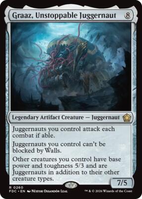 Graaz, Unstoppable Juggernaut card from Commander: Foundations