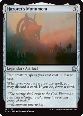 Hazoret's Monument card from Commander: Foundations
