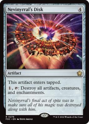 Nevinyrral's Disk card from Commander: Foundations