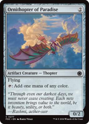 Ornithopter of Paradise card from Commander: Foundations