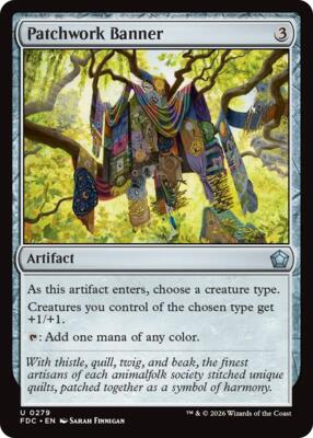 Patchwork Banner card from Commander: Foundations