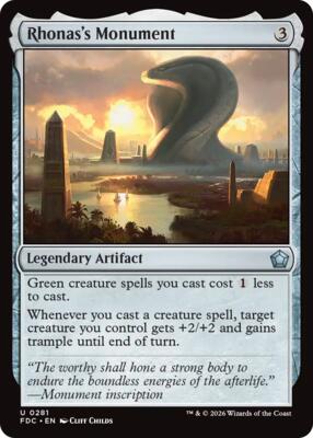 Rhonas's Monument card from Commander: Foundations