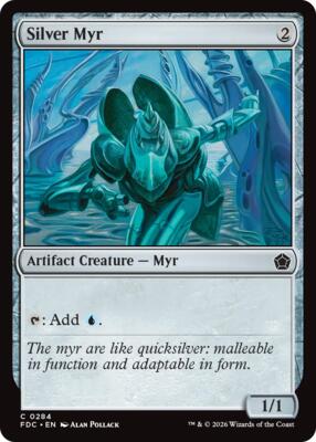 Silver Myr card from Commander: Foundations