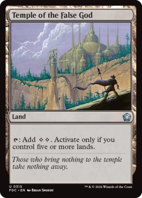 Temple of the False God card from Commander: Foundations