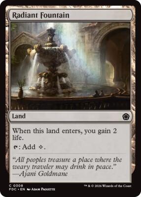Radiant Fountain card from Commander: Foundations