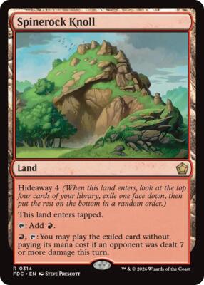 Spinerock Knoll card from Commander: Foundations