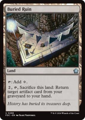 Buried Ruin card from Commander: Foundations