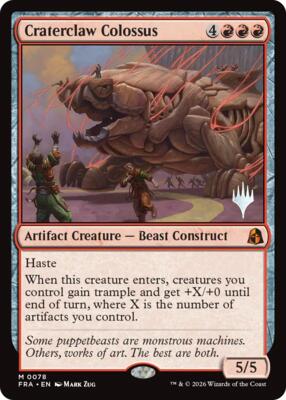 Craterclaw Colossus card from Promo Pack: Reality Fracture