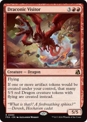 Draconic Visitor card from Promo Pack: Reality Fracture