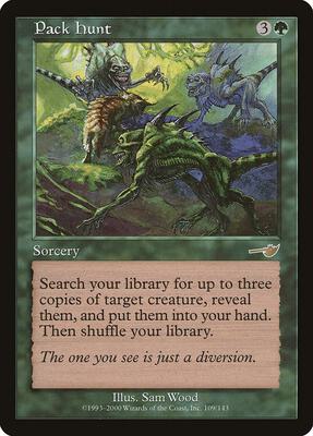 Pack Hunt card from Nemesis