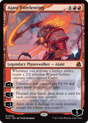 Ajani Unrelenting card from Promo Pack: Reality Fracture