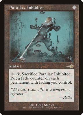 Parallax Inhibitor card from Nemesis