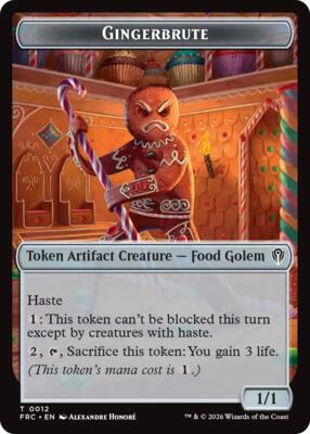 Gingerbrute // Myr Double-Sided Token card from Commander: Reality Fracture