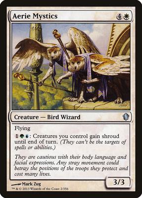 Aerie Mystics card from Commander 2013
