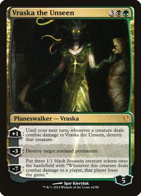 Vraska the Unseen card from Duel Decks: Jace vs. Vraska