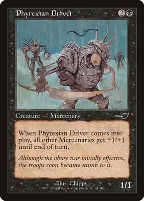 Phyrexian Driver card from Nemesis