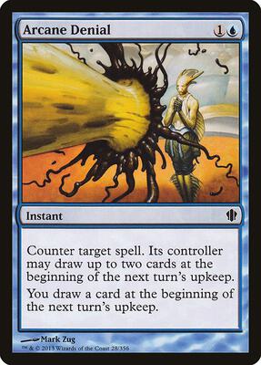 Arcane Denial card from Commander 2013