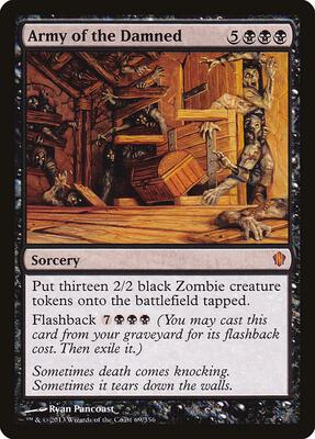 Army of the Damned card from Commander 2013