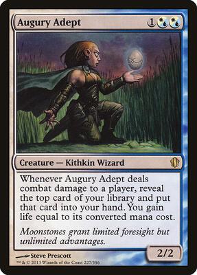 Augury Adept card from Commander 2013