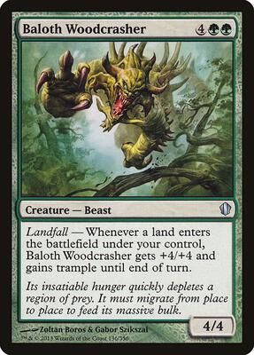 Baloth Woodcrasher card from Commander 2013