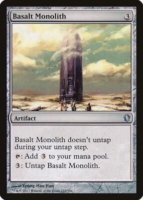 Basalt Monolith card from Commander 2013