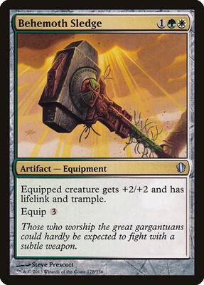 Behemoth Sledge card from Commander 2013