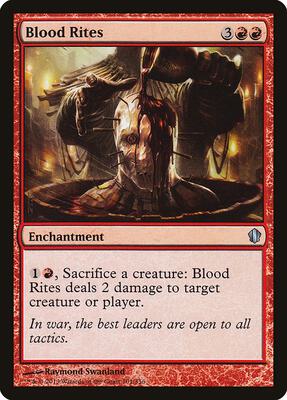 Blood Rites card from Commander 2013