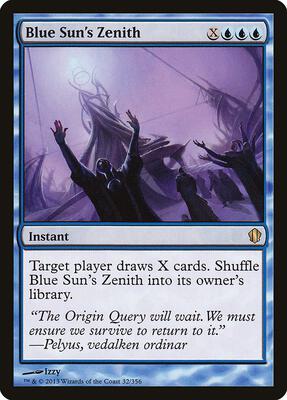 Blue Sun's Zenith card from Commander 2013