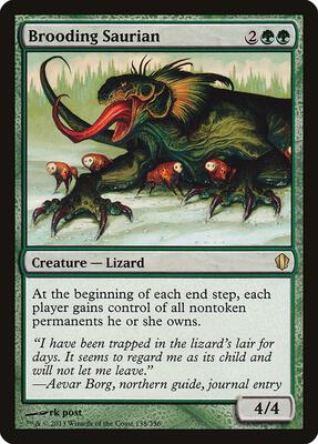 Brooding Saurian card from Commander 2013