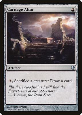 Carnage Altar card from Commander 2013