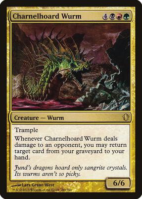 Charnelhoard Wurm card from Commander 2013