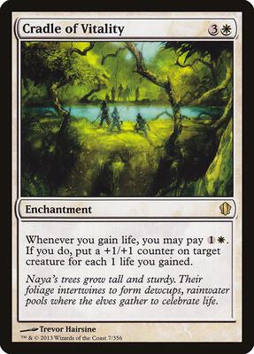 Cradle of Vitality card from Commander 2013