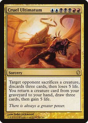 Cruel Ultimatum card from Commander 2013