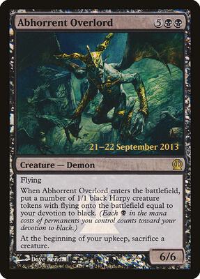 Abhorrent Overlord card from Prerelease Cards