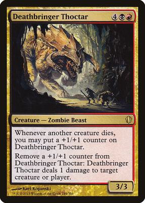 Deathbringer Thoctar card from Commander 2013