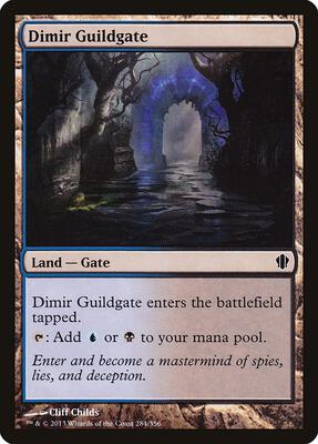 Dimir Guildgate card from Commander 2013