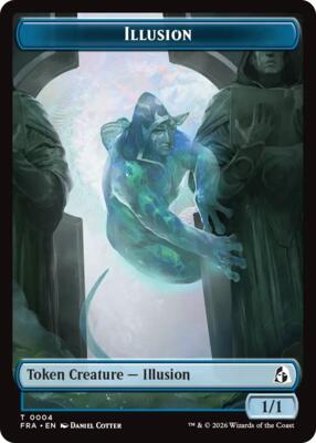 Illusion // Jace Double-Sided Token card from Reality Fracture