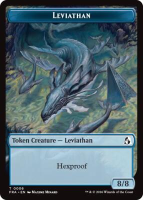 Leviathan // Beast Double-Sided Token card from Reality Fracture