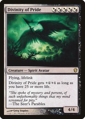 Divinity of Pride card from Commander 2013