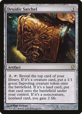 Druidic Satchel card from Commander 2013