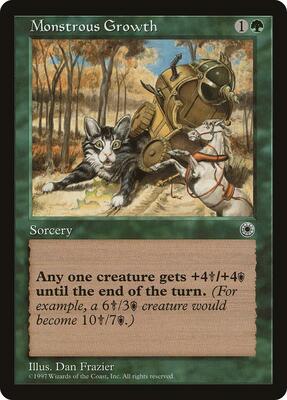 Monstrous Growth card from Portal