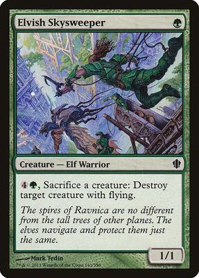 Elvish Skysweeper card from Commander 2013